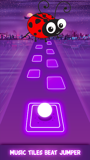 Lady Bug Tiles Hop EDM Screenshot 1