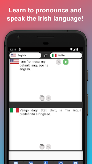 English to Italian Translator Screenshot 1