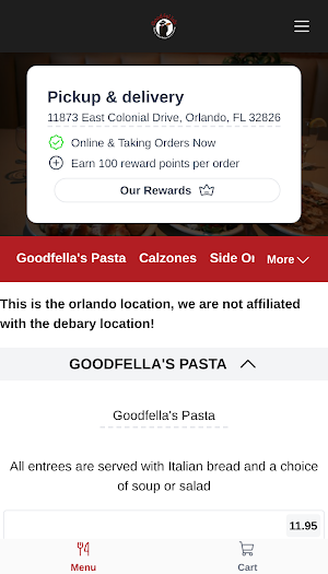 Goodfellas Italian Restaurant Screenshot 1