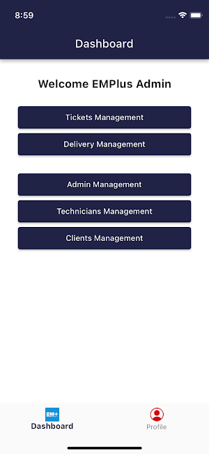 EMPlus Admin Screenshot 0