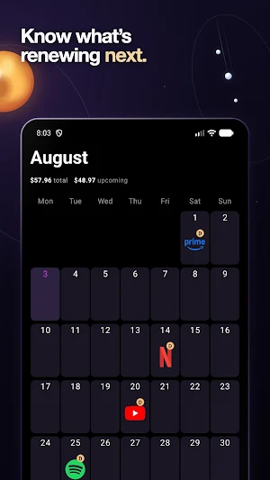 Arcora: Subscription Tracker Screenshot 1