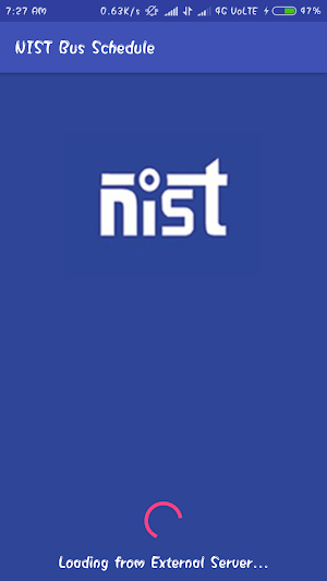 NIST Bus Schedule Screenshot 0