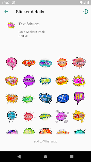 LoveLyStickers Screenshot 3
