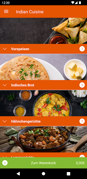 Indian Cuisine Screenshot 1