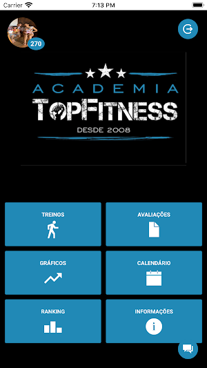 Academia Top Fitness Screenshot 0