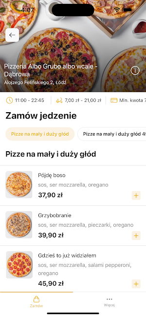 Pizzeria Albo Grubo Albo Wcale Screenshot 1