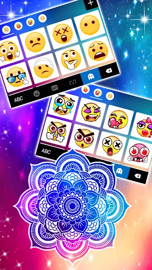 Galaxy Mandala Keyboard Background Screenshot 3