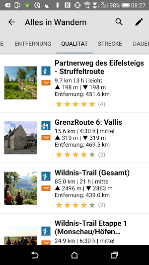 Tourenplaner Grünmetropole Screenshot 2