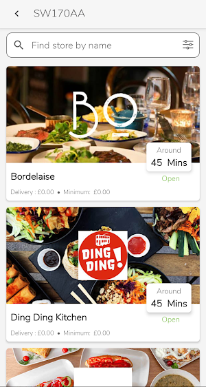 Tooting Delivery: Food & more Screenshot 1