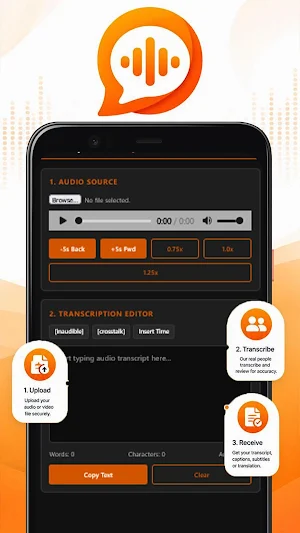 Speechpad: Transcrip App Help Screenshot 2