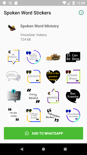 Spoken Word Stickers Screenshot 1