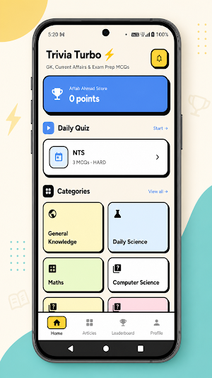Trivia Turbo: GK & Affairs Screenshot 1