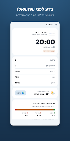 טיסות נתב״ג - TLV Flights Screenshot 3