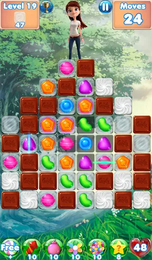 Candy Girl - Cute match 3 games screenshot 2