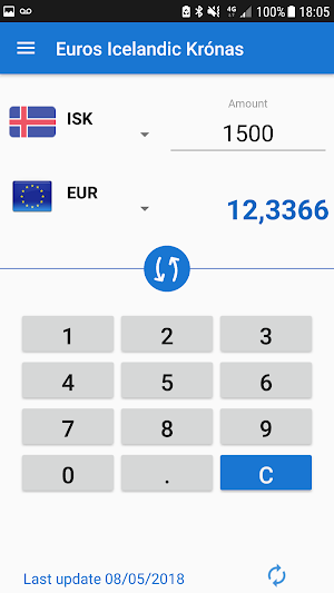 Euro to Icelandic Króna Screenshot 0