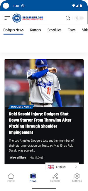 DodgerBlue.com Screenshot 1