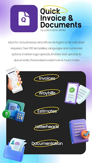 Quick Invoice & Documents Screenshot 0