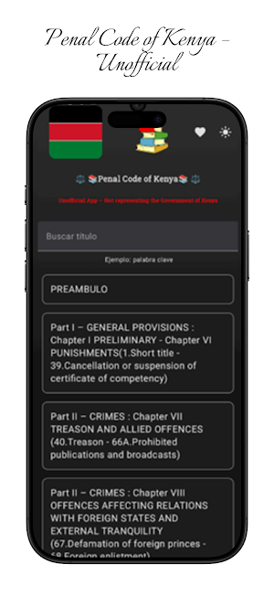 Penal Code of Kenya Screenshot 2