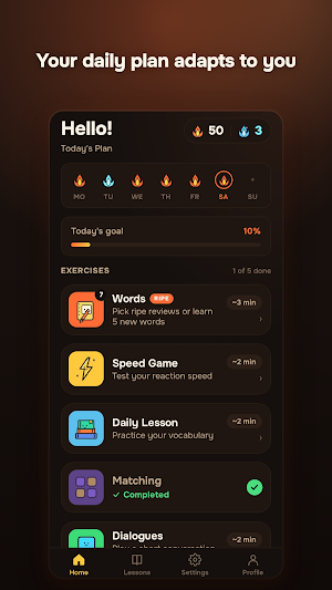 Learn Spanish fast: Lingavela Screenshot 0