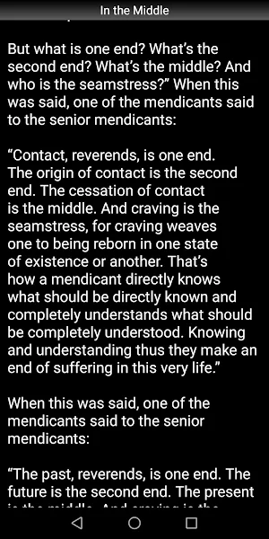In the Middle Sutta - Buddhism Screenshot 2