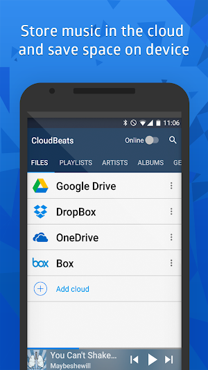 CloudBeats - offline & cloud music player Screenshot 1