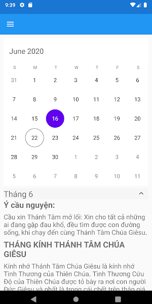 Lịch công giáo - GP.BMT Screenshot 0