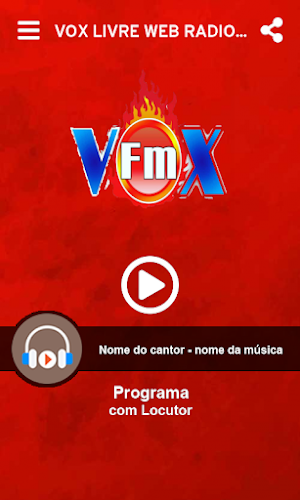 Vox Livre Web Rádio Screenshot 1