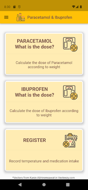 Paracetamol and Ibuprofen Screenshot 0