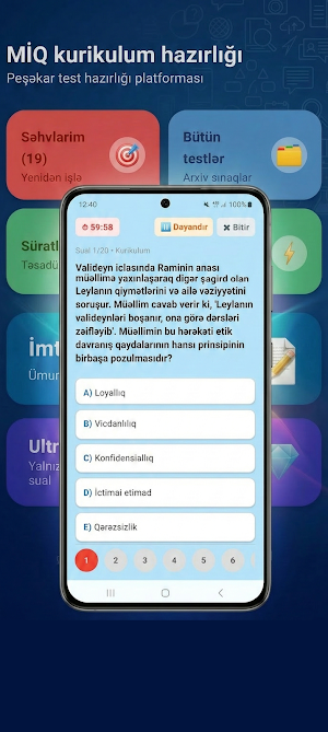 Kurikulum situasiya testləri Screenshot 3