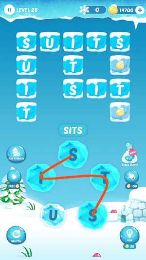 Word Frozen: Word Link Game Screenshot 1