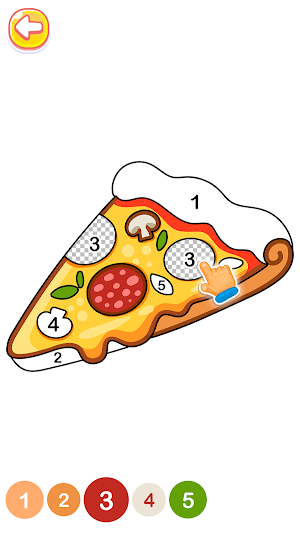Food color by number for kids Screenshot 3