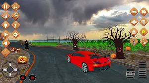 Spooky Village Halloween Drive Screenshot 1