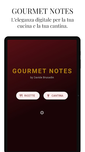Gourmet Notes: Ricette e Vini Screenshot 0