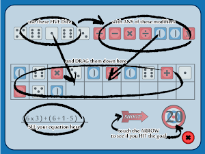 5 Dice: Order of Operations Ga Screenshot 3