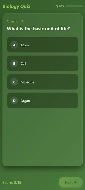 Biology Circus Casino Quiz Screenshot 0