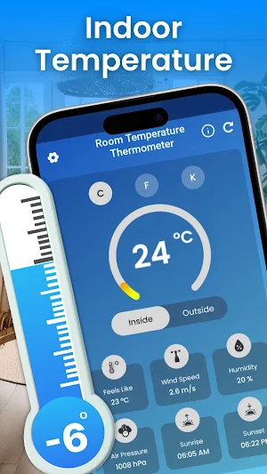 Real Thermometer: Temperature Screenshot 1