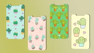 Cute Cactus Wallpaper Screenshot 0