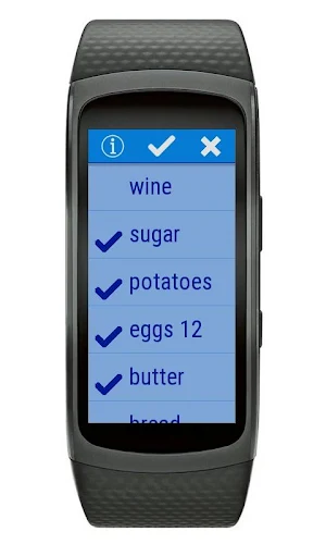 Gear Fit2 Shopping Lists Screenshot 3