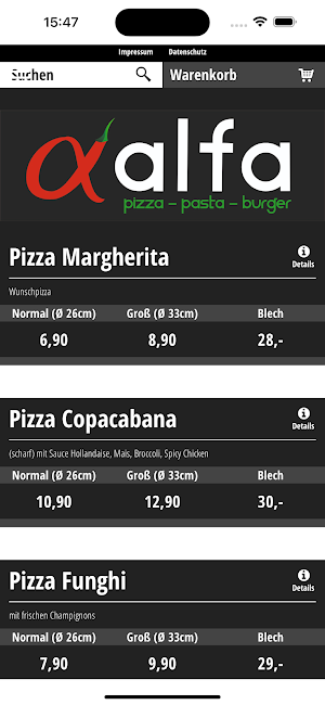 Alfa Pizza Screenshot 0