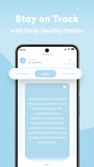 simply. nutrition tips Screenshot 0