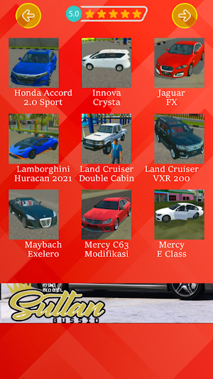 Mod Mobil Sultan Bussid Screenshot 2