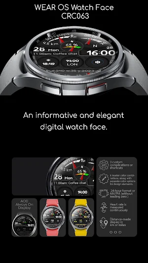 Digital Watch Face CRC063 Screenshot 1