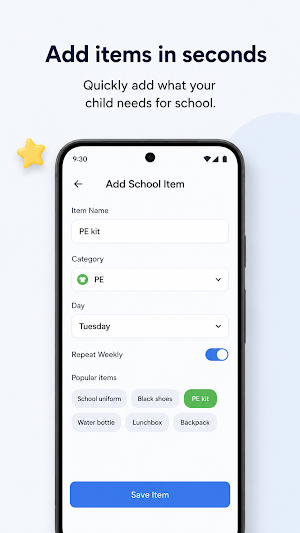 School Uniform Planner Screenshot 1