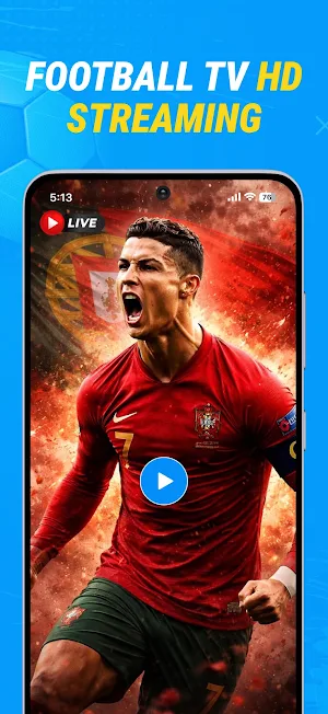 Live Football TV HD Streaming Screenshot 1