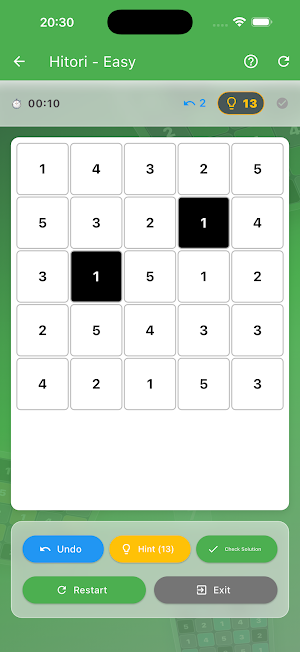 Hitori Logic Puzzle Screenshot 0