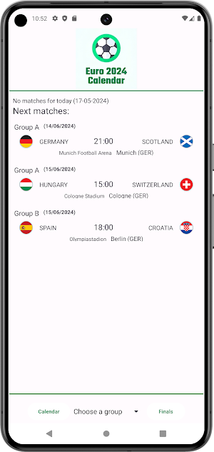 Euro 2024 Calendario Screenshot 0