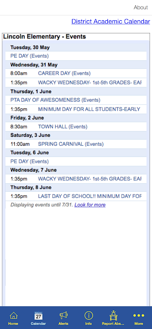 Lincoln Elementary School Screenshot 1
