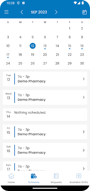 BetterShifts Screenshot 1