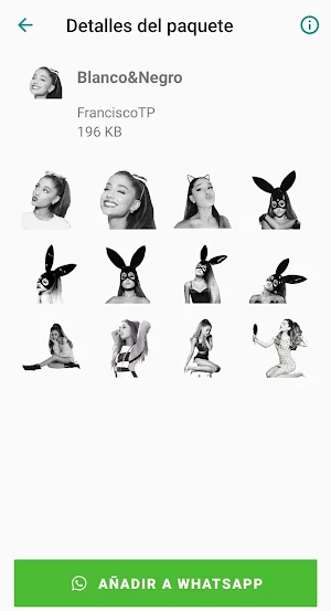 Stickers de Ariana Grande ❤️ Screenshot 1