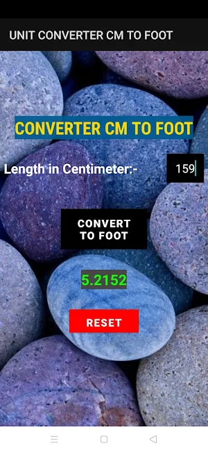 UNIT CONVERTER CM TO FOOT Screenshot 1